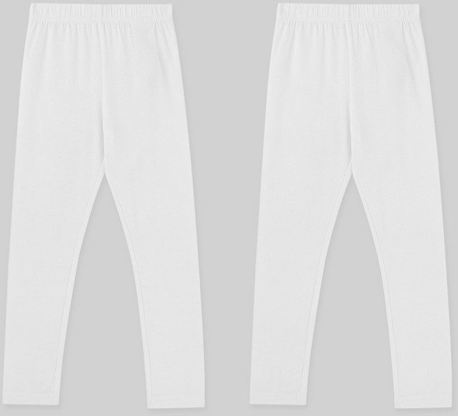 롤리트리 아동용 9부 면스판 베이직 레깅스 2p