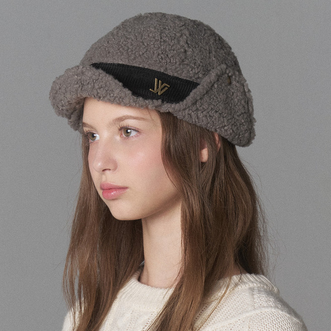 화이트샌즈 코듀로이 후리스 이어머프 코나 캡