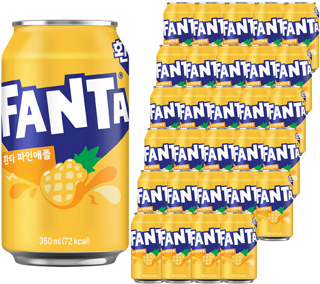환타 파인애플, 350ml, 48개