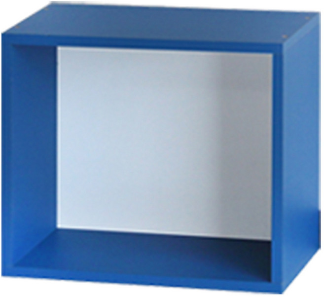 양지가구 공간박스 책장, 파랑, 1단