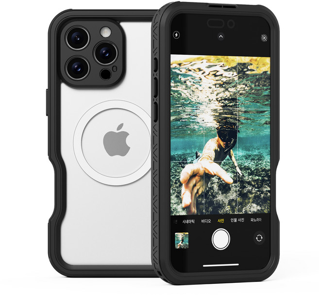 아이엠듀 방수 휴대폰 케이스 아이폰 16프로, 1개