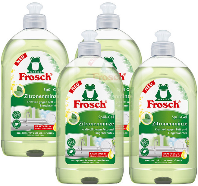 프로쉬 주방세제 레몬민트, 500ml, 4개