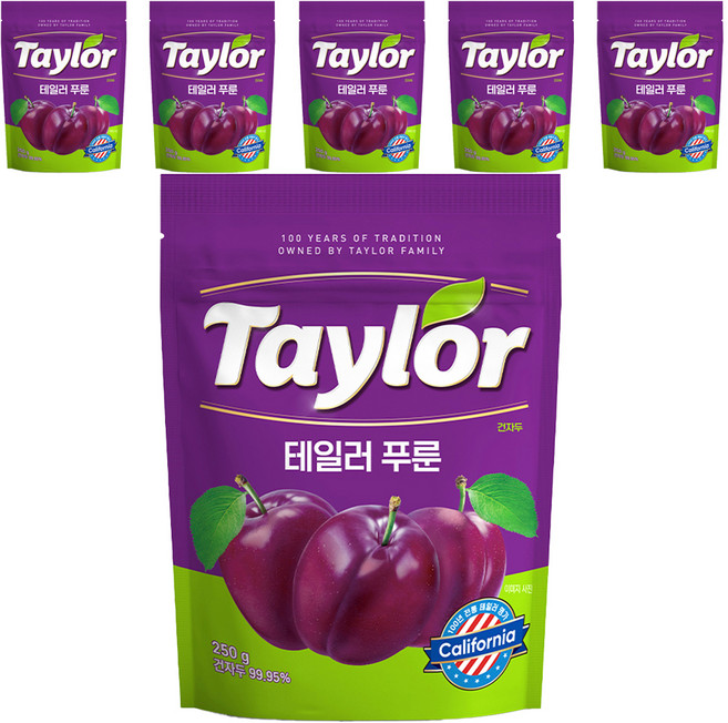 테일러 푸룬건자두, 250g, 6개