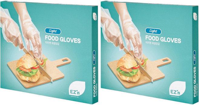 EZn이지엔 위생장갑 라이트, 200개, 2개