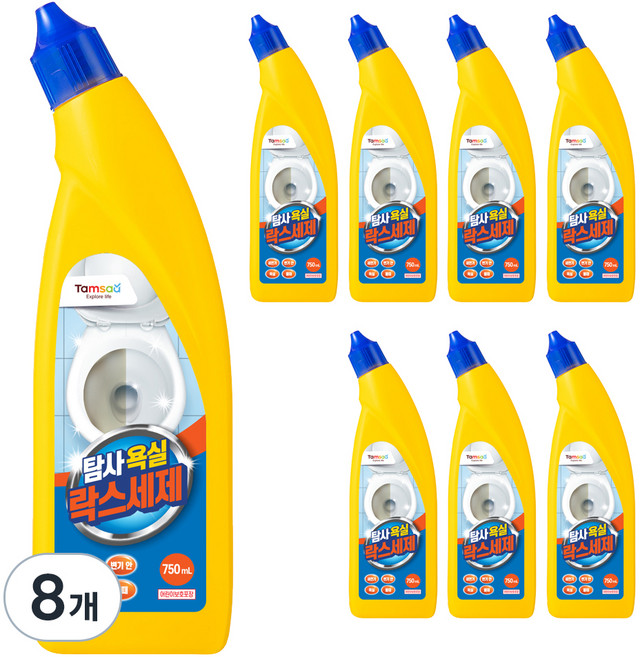 탐사 욕실청소용 락스세제, 750ml, 8개