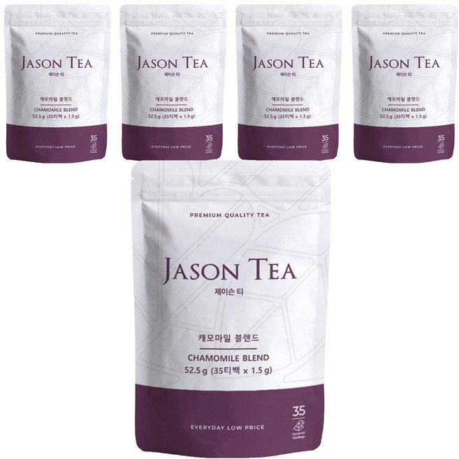제이슨티 캐모마일 블렌드 침출차, 1.5g, 35개입, 5개