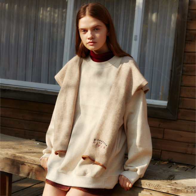 1159스튜디오 여성용 A3 WOOL SHAWL 맨투맨