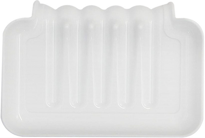 日本 echo 塑膠瀝水肥皂盤, 白色, 1個