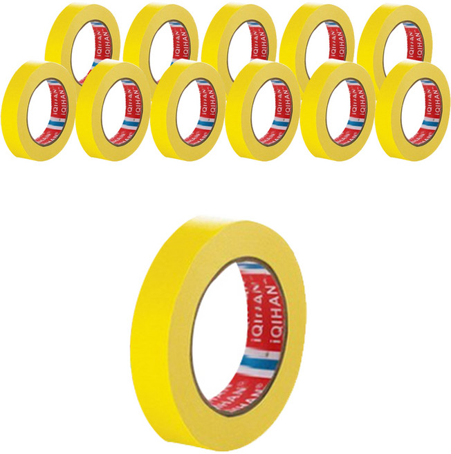 다다 칼라 마스킹테이프 노랑 20 mm x 20 m, 12개