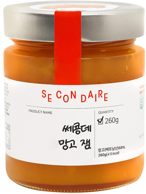 쎄콩데 무가당 자일리톨 망고 잼, 260g_포장없음, 260g, 1개