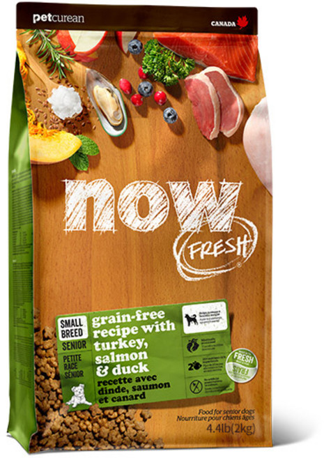 now 그레인프리 스몰브리드 시니어사료, 칠면조, 2kg, 1개