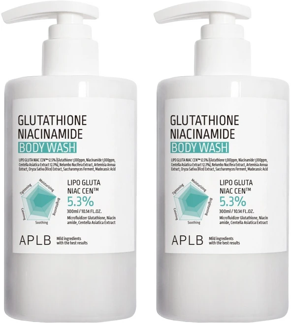 APLB 글루타치온 나이아신아마이드 바디워시, 300ml, 2개 - 쿠팡