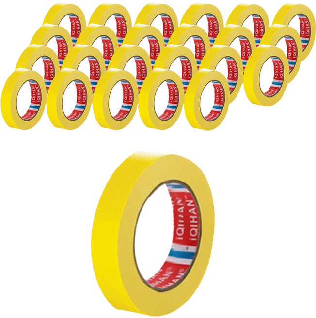 다다 칼라 마스킹테이프 노랑 20 mm x 20 m, 24개