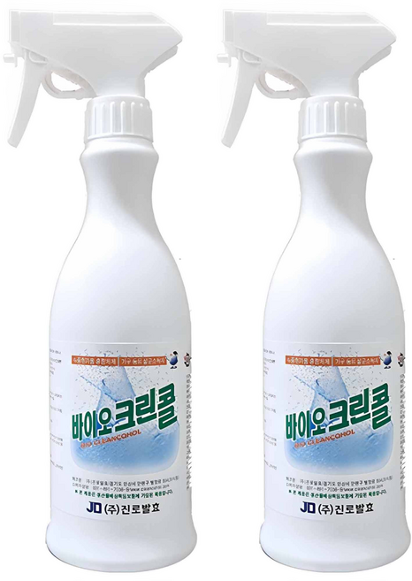 진로발효 바이오 크린콜 살균소독제, 450ml, 2개