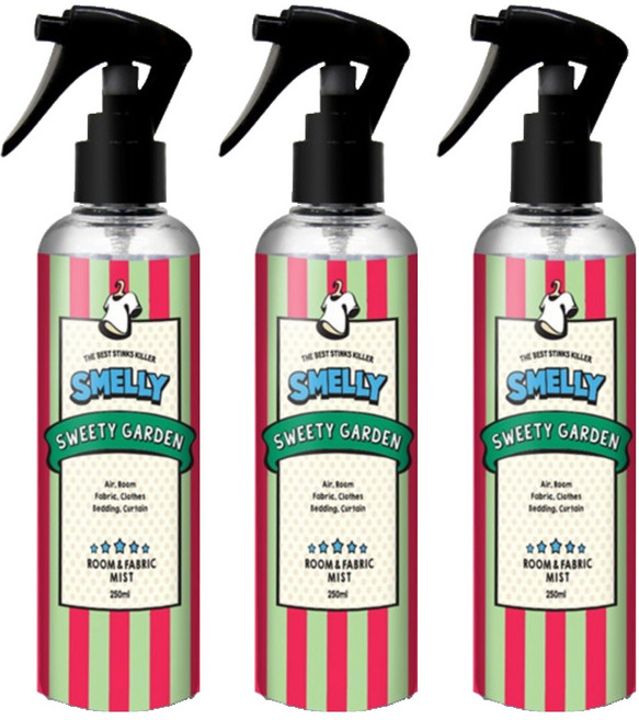스멜리 룸앤패브릭, 250ml, 3개, 스위티가든