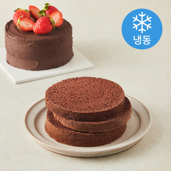 장가네제과 수제 초코 케이크시트 미니 (냉동), 120g, 1개