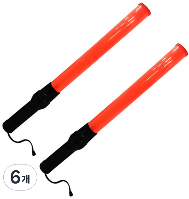 대원안전 LED 신호봉, 6개, 혼합색상