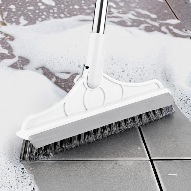 달콤무드 각도조절 2in1 욕실 바닥 청소솔, 화이트, 1개