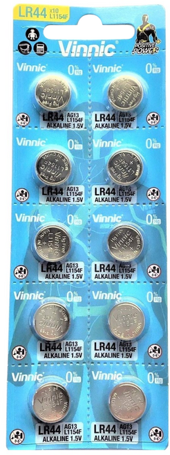 Vinnic AG13/LR44電池, 10顆, 1組