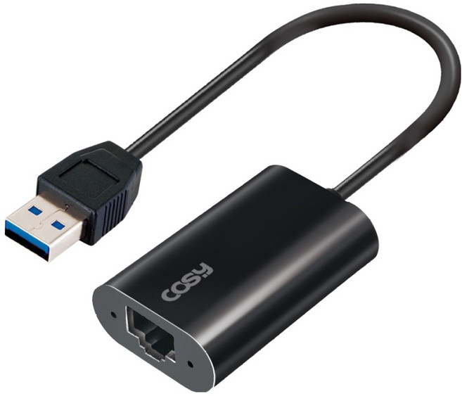 코시 USB 3.0 기가비트 유선랜 아답터 노트북용, UL3212U3, 1개