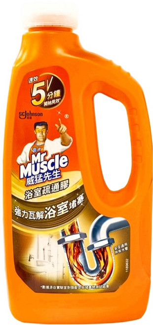 Mr Muscle 威猛先生 浴室強力疏通膠, 960ml, 1瓶