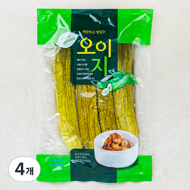 초록들 오이지, 4개, 500g