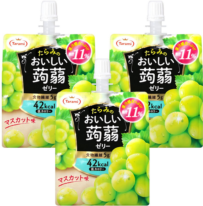 Tarami 達樂美 吸果凍 白葡萄, 150g, 3包