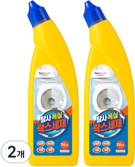 탐사 욕실청소용 락스세제, 750ml, 2개