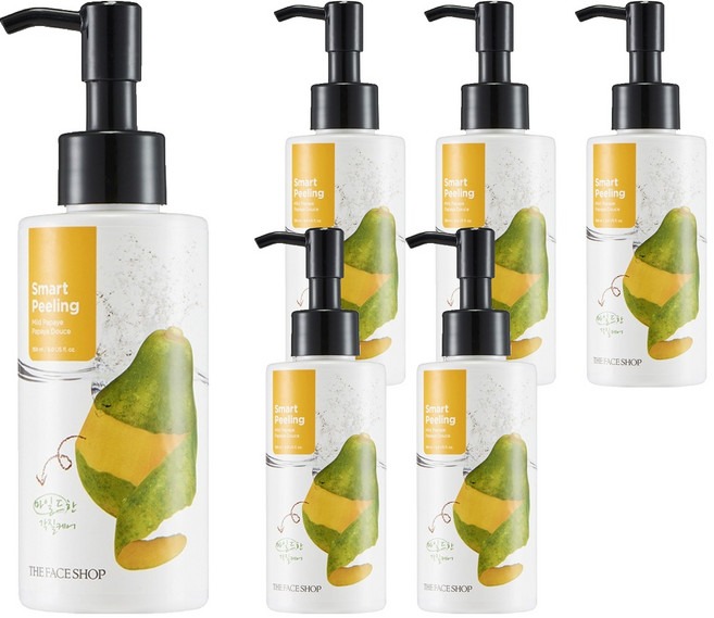 더페이스샵 스마트 필링 마일드 파파야, 150ml, 6개