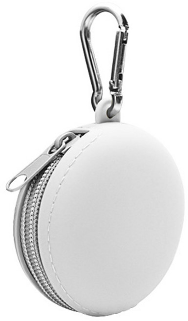 스타리움 다용도 이어폰 케이블 보관 파우치, 화이트, 1개