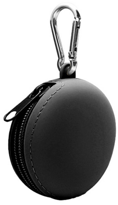 스타리움 다용도 이어폰 케이블 보관 파우치, 블랙, 1개