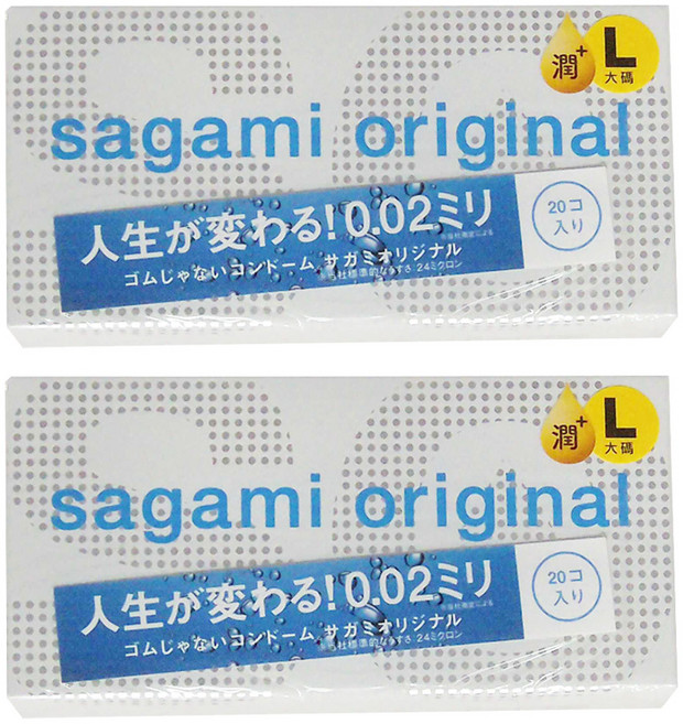 SAGAMI 相模 元祖極潤衛生套 L, 2盒, 20片