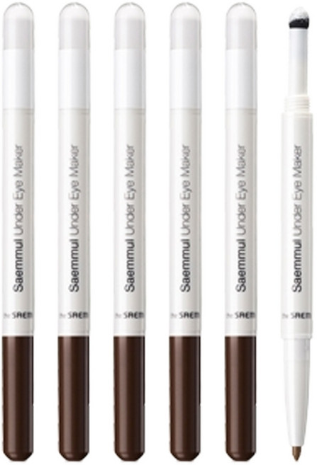 더샘 애교살 메이커 통통 아이섀도 펜슬, 화이트, 5개