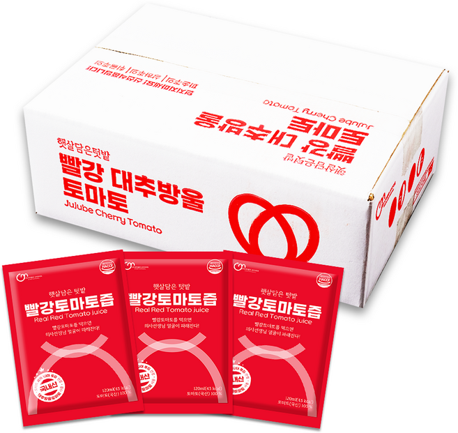 햇살담은 텃밭 빨강토마토즙, 120ml, 30개