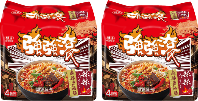 味王 強強滾 辣辣麻辣燙湯麵 88g, 8包