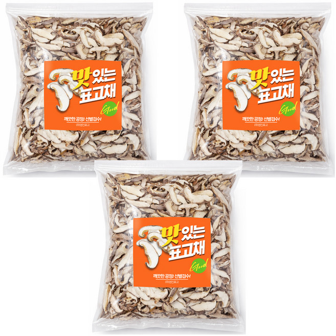 영진표고숲속애 맛있는 건표고채, 3개, 500g
