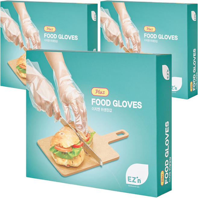 EZn이지엔 위생 장갑 플러스, 200개입, 3개