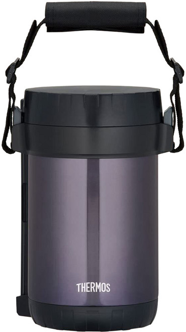 THERMOS 膳魔師 不銹鋼保溫便當盒 JBG-1801MDB 1.3L, 1組, 星空黑