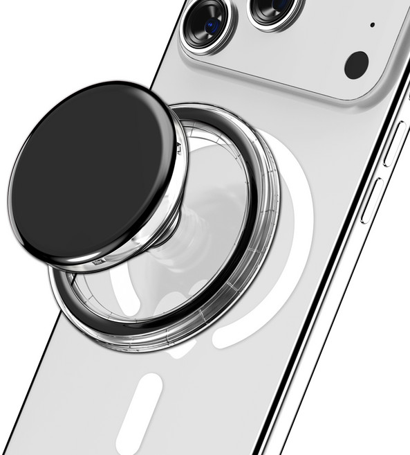 케이맥스 맥세이프 스마트톡 그립 홀더 휴대폰 거치대, 블랙, 1개