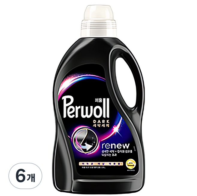 퍼울 다크 세탁세제 겸용 본품, 1.9L, 6개