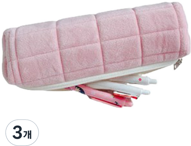 아트조이 베개 필통, 3개, 핑크