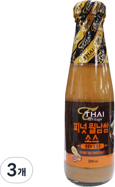 타이헤리티지 피넛 월남쌈 소스, 3개, 200ml