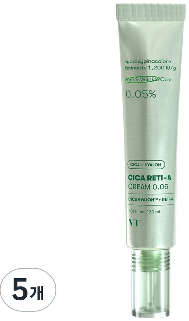브이티코스메틱 시카 레티 에이 크림, 5개, 30ml - 쿠팡