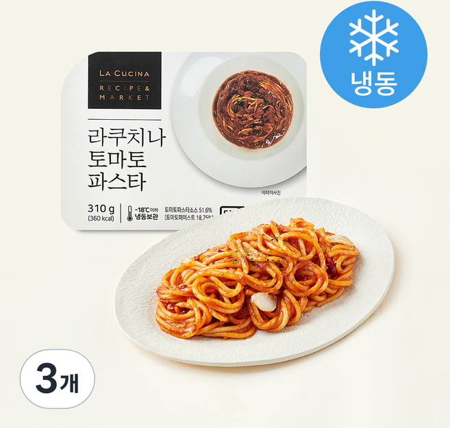 라쿠치나 토마토 파스타 (냉동), 310g, 3개