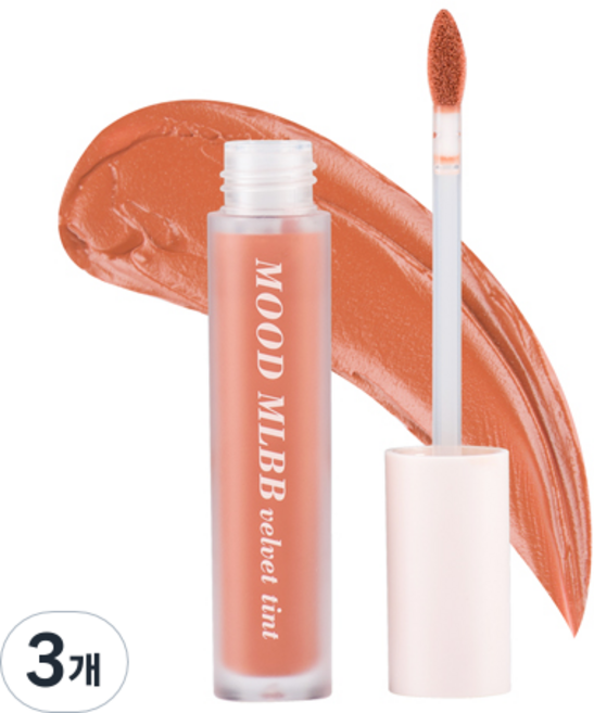 키핀터치 무드 엠엘비비 벨벳 립틴트 시즌 1, M04 스윗허니, 3개, 5g