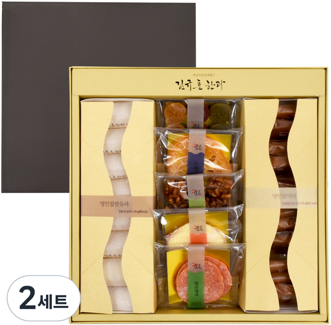 김규흔명인 명품정과 2호 선물세트 + 쇼핑백, 280g, 2세트