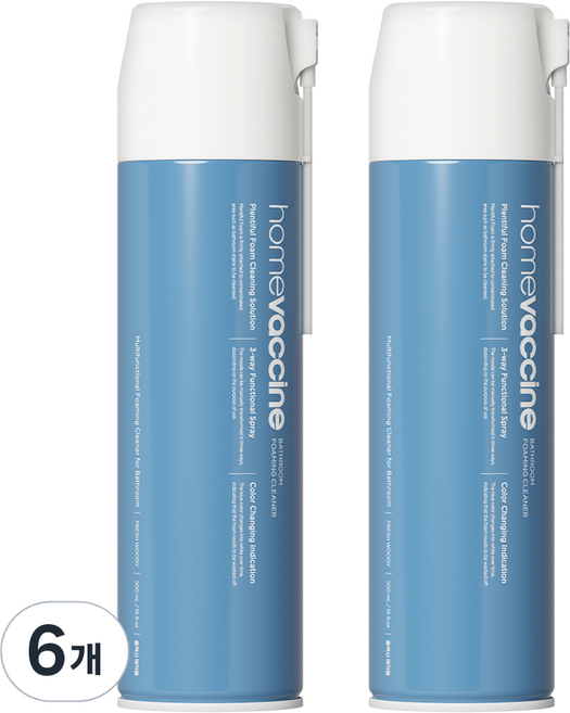 홈백신 매직폼 욕실세정제, 462g, 6개