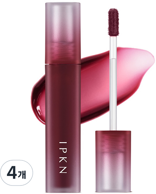 입큰 퍼스널 무드 워터 핏 쉬어 립틴트, 8호(크림슨 레이크), 4.5g, 4개