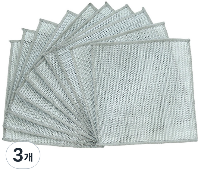 하우스클래스 2겹 노스크레치 은사 철 수세미, 3개, 10개입