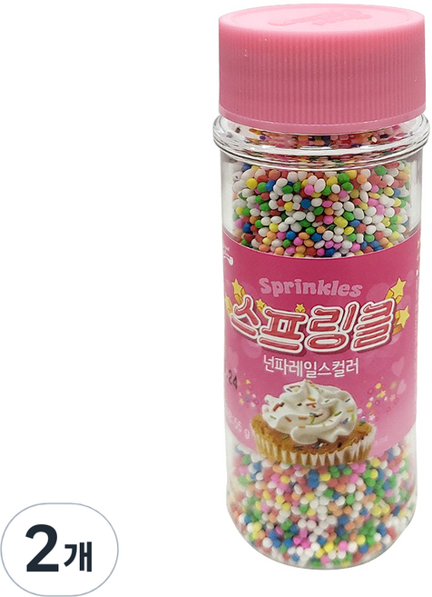 브레드가든 넌파레일스 칼라 스프링클, 2개, 55g